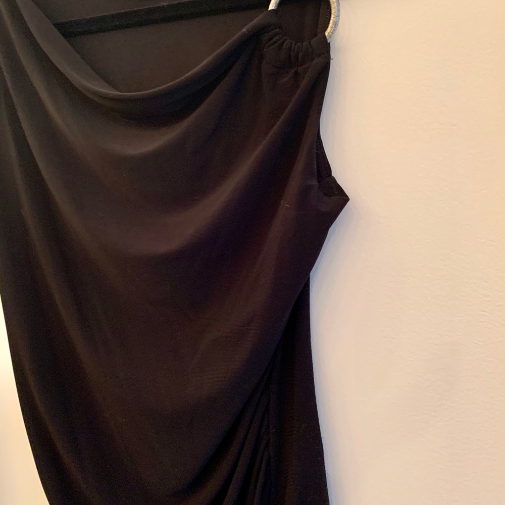 Tunic Top with Metal Shoulder Detail